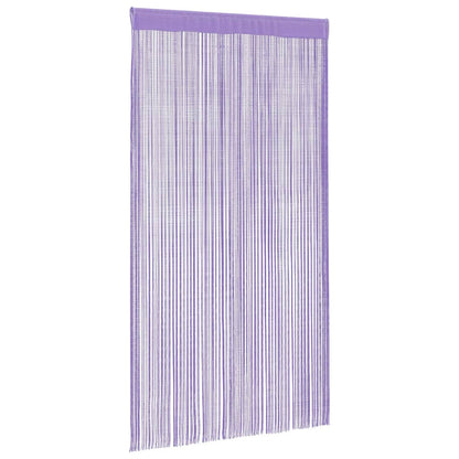 String Curtains 2 pcs Purple 100x250 cm