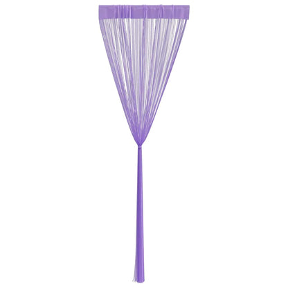 String Curtains 2 pcs Purple 100x250 cm