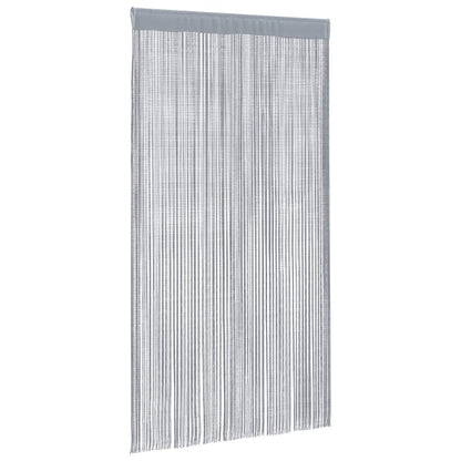String Curtains 2 pcs Light Grey 140x250 cm