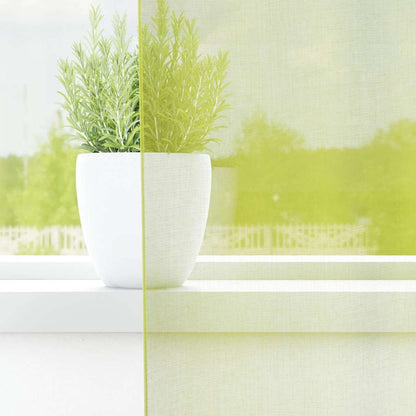 Voile Curtains with Grommets 2 pcs Apple Green 140x260 cm