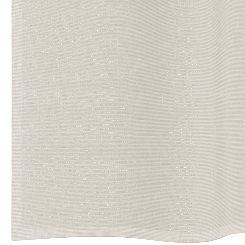 Voile Curtains with Grommets 2 pcs Cream 140x225 cm