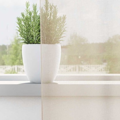 Voile Curtains with Grommets 2 pcs Cream 140x300 cm