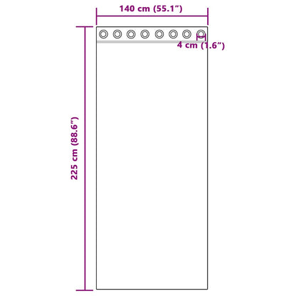 Voile Curtains with Grommets 2 pcs Light Pink 140x225 cm
