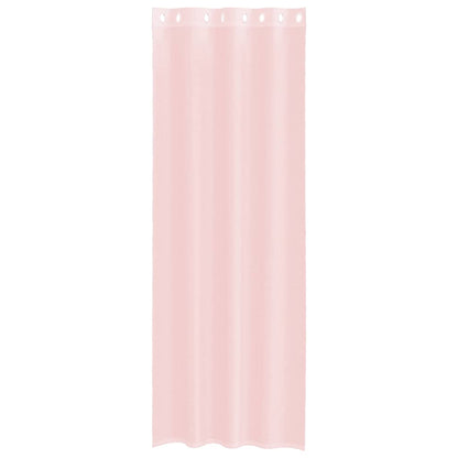 Voile Curtains with Grommets 2 pcs Light Pink 140x300 cm