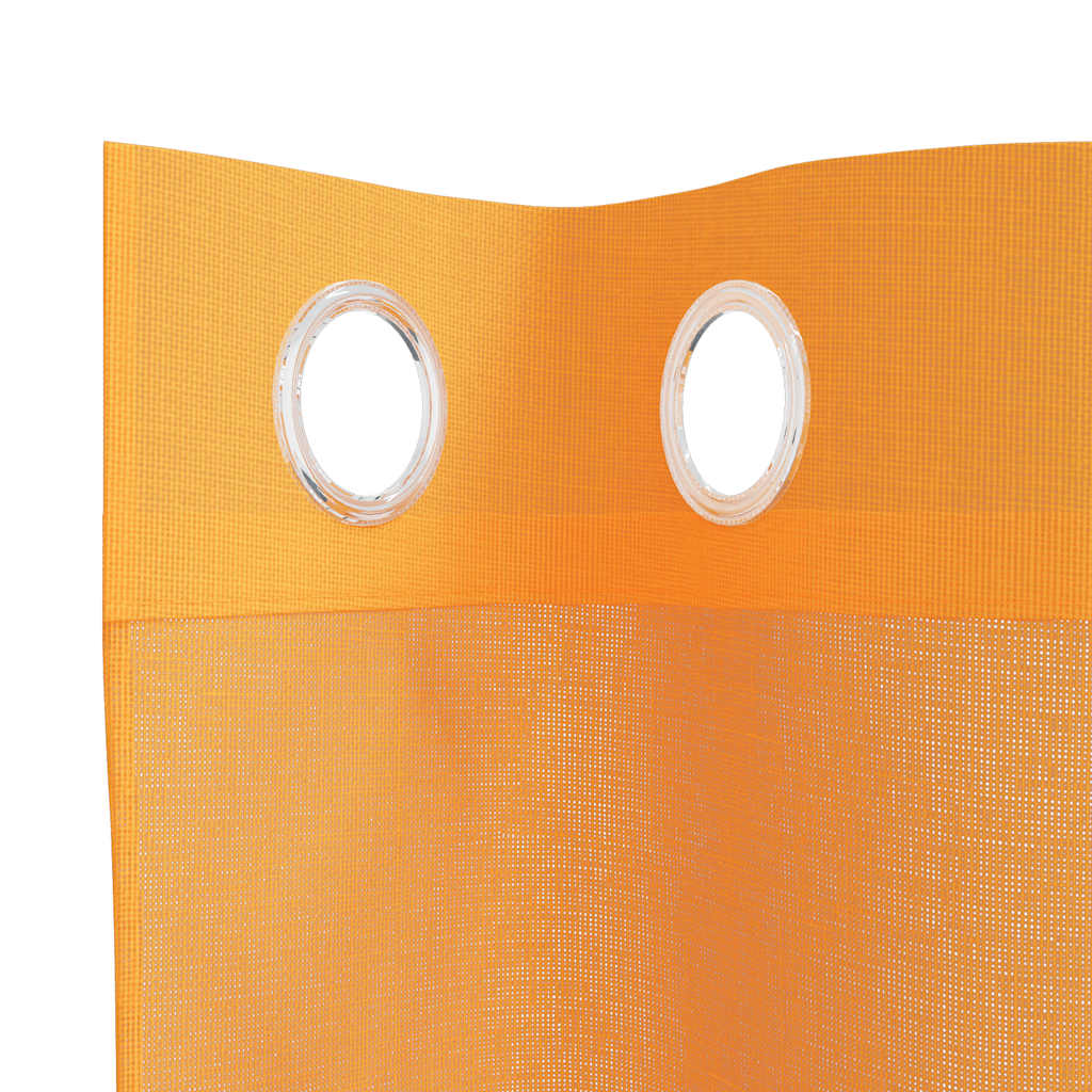 Voile Curtains with Grommets 2 pcs Orange 140x175 cm