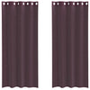 Voile Curtains with Grommets 2 pcs Purple 140x225 cm