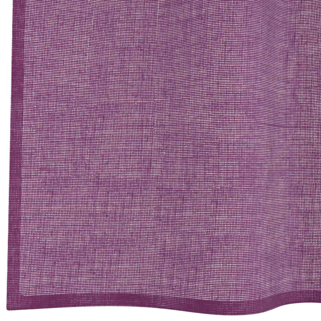 Voile Curtains with Grommets 2 pcs Purple 140x300 cm