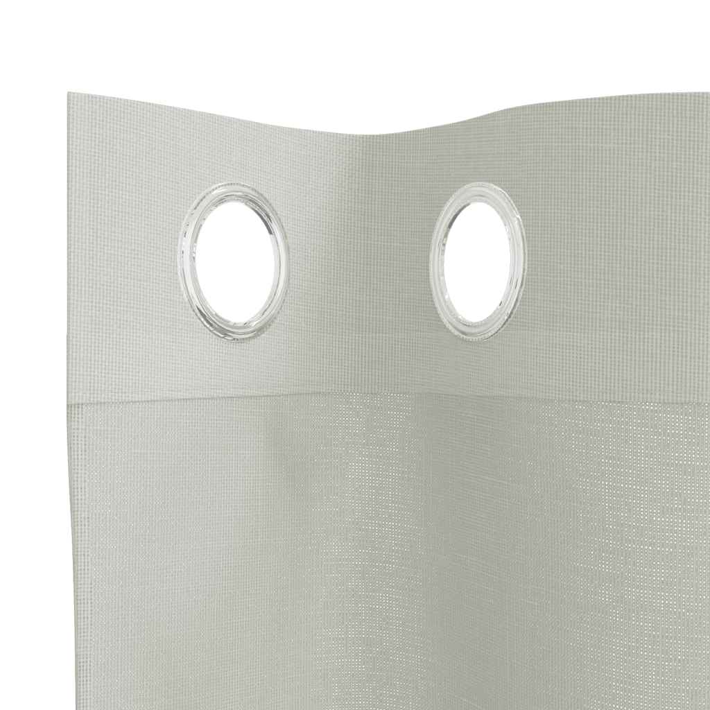 Voile Curtains with Grommets 2 pcs Light Grey 140x245 cm