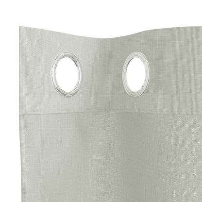 Voile Curtains with Grommets 2 pcs Light Grey 140x260 cm