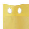 Voile Curtains with Grommets 2 pcs Yellow