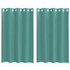 Voile Curtains with Grommets 2 pcs Turquoise