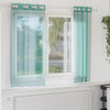 Voile Curtains with Grommets 2 pcs Turquoise