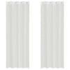Voile Curtains with Grommets 2 pcs White