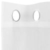 Voile Curtains with Grommets 2 pcs White