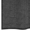 Voile Curtains with Rod Pockets 2 pcs Black