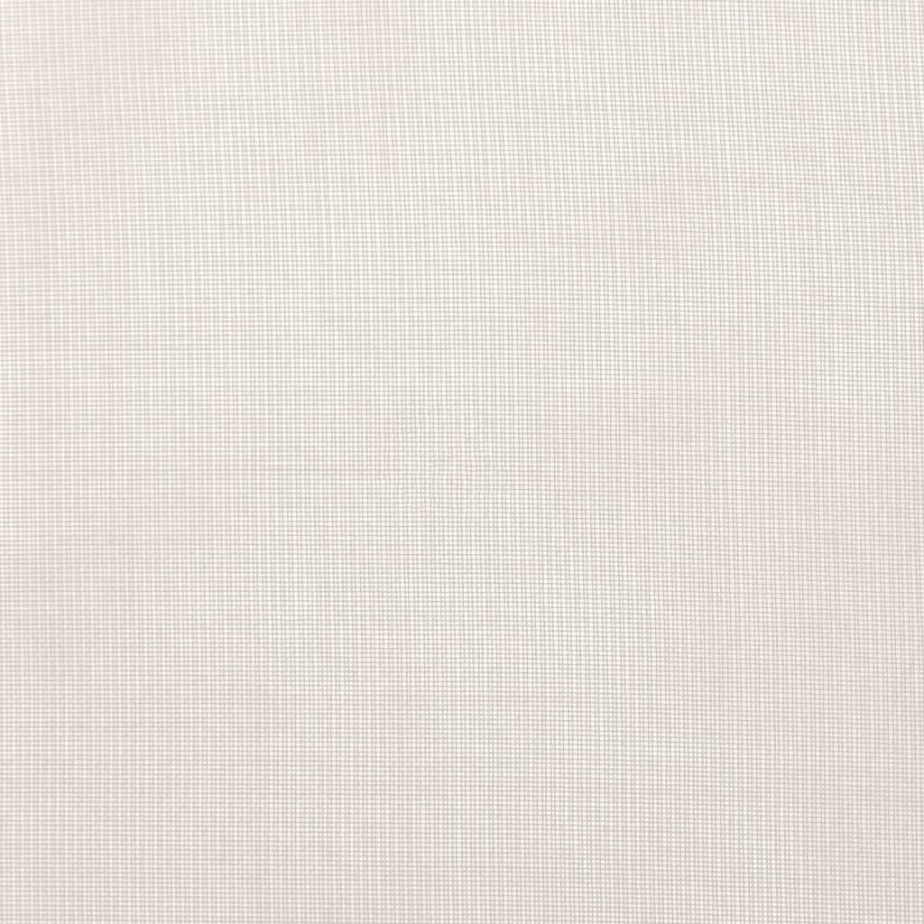 Voile Curtains with Rod Pockets 2 pcs Cream