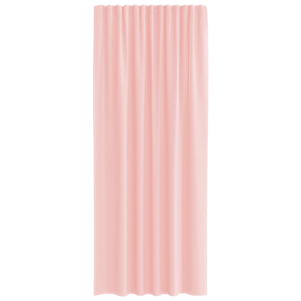Voile Curtains with Rod Pockets 2 pcs Pink