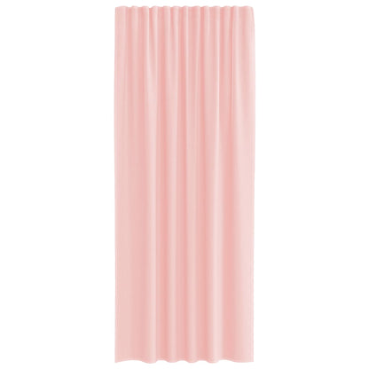 Voile Curtains with Rod Pockets 2 pcs Pink