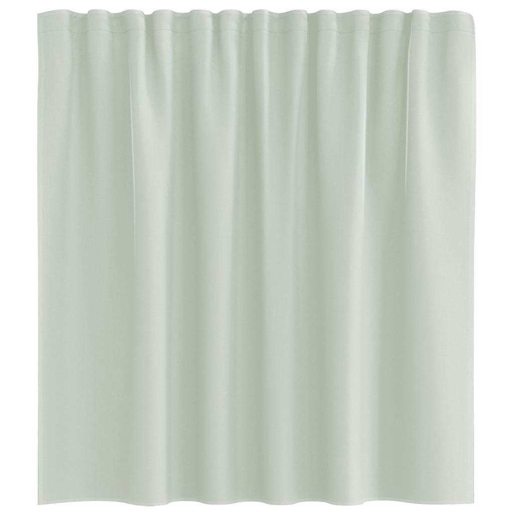 Voile Curtains with Rod Pockets 2 pcs Light Grey