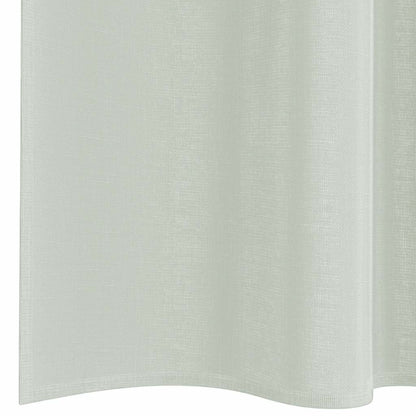 Voile Curtains with Rod Pockets 2 pcs Light Grey