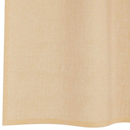 Voile Curtains with Rod Pockets 2 pcs Sand