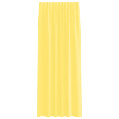Voile Curtains with Rod Pockets 2 pcs Yellow