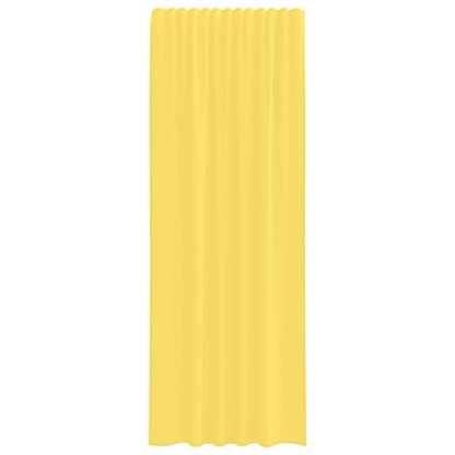 Voile Curtains with Rod Pockets 2 pcs Yellow