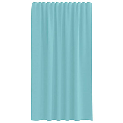 Voile Curtains with Rod Pockets 2 pcs Turquoise