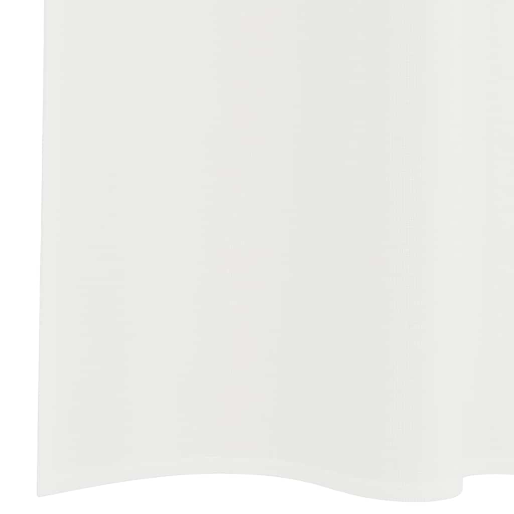 Voile Curtains with Rod Pockets 2 pcs White