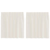 Voile Curtains with Tab Top 2 pcs Cream