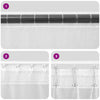 Voile Curtains with Tab Top 2 pcs Cream