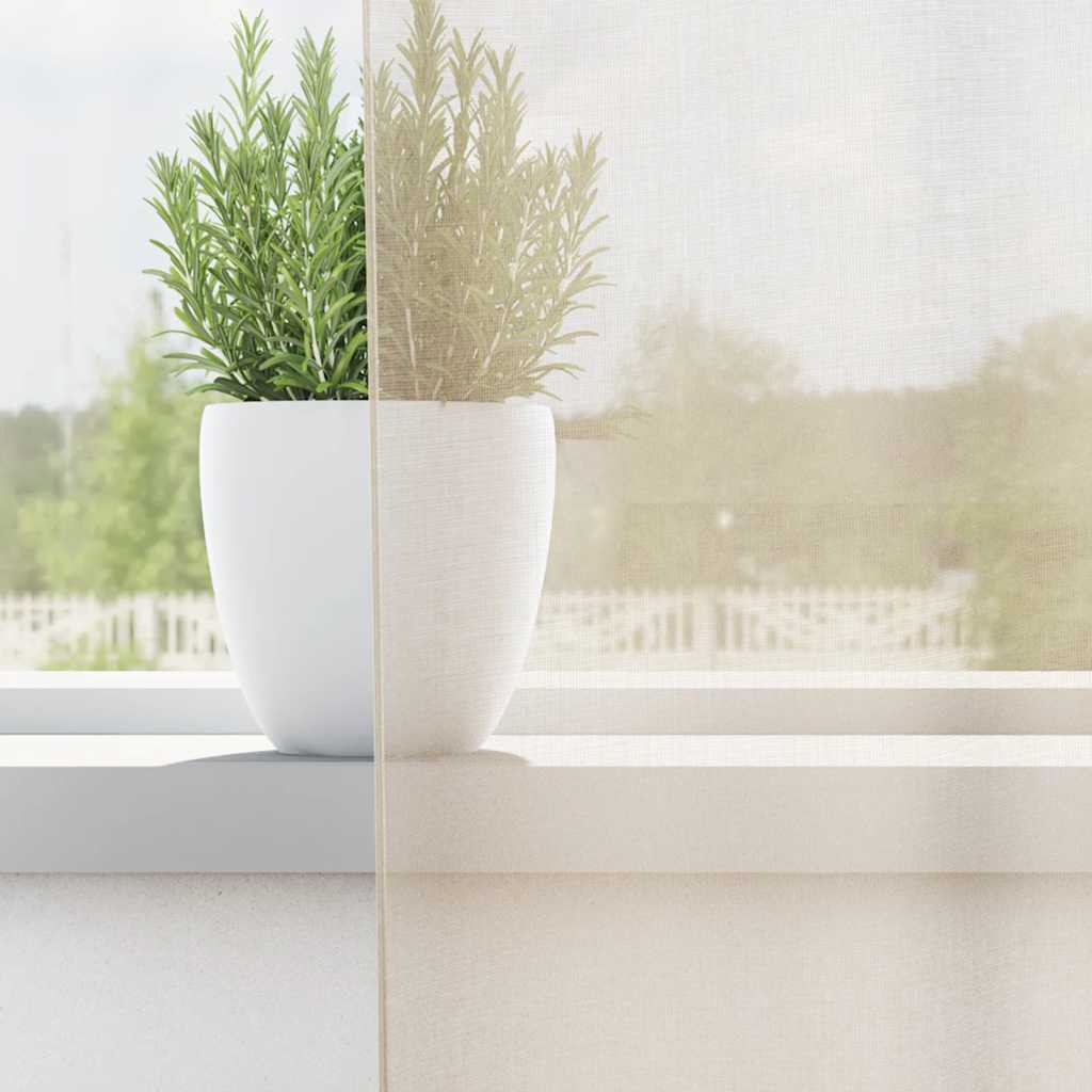Voile Curtains with Tab Top 2 pcs Cream