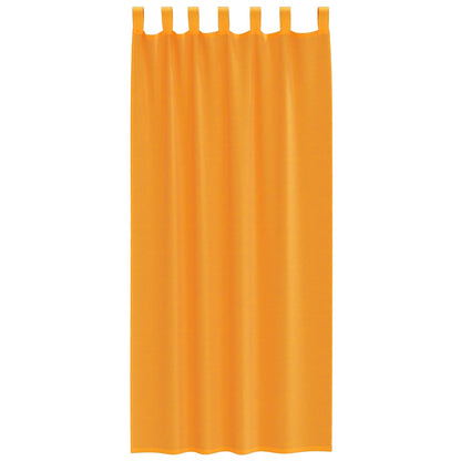 Voile Curtains with Loops 2 pcs Orange 140x225 cm