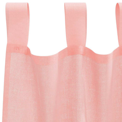 Voile Curtains with Loops 2 pcs Pink 140x245 cm