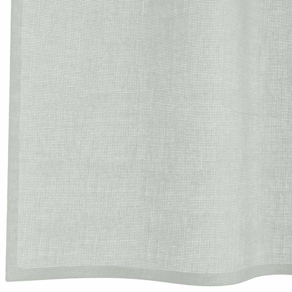 Voile Curtains with Loops 2 pcs Light Grey 140x225 cm