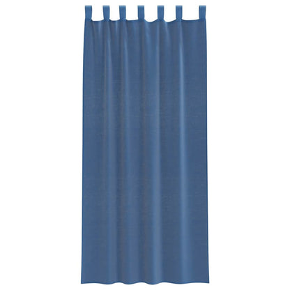 Voile Curtains with Loops 2 pcs Royal Blue 140x225 cm
