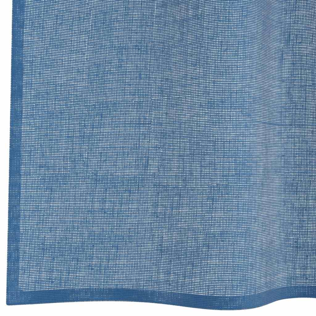 Voile Curtains with Loops 2 pcs Royal Blue 140x260 cm