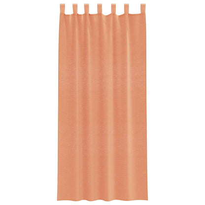 Voile Curtains with Loops 2 pcs Terracotta 140x245 cm