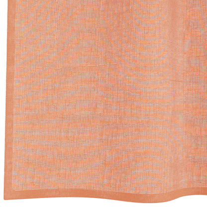 Voile Curtains with Loops 2 pcs Terracotta 140x260 cm