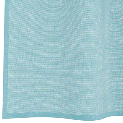 Voile Curtains with Loops 2 pcs Turquoise 140x245 cm