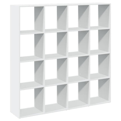 Book Cabinet White 137,5x29x137,5 cm Engineered Wood