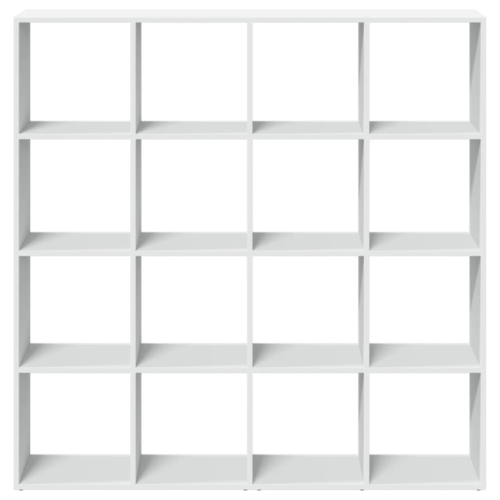 Book Cabinet White 137,5x29x137,5 cm Engineered Wood