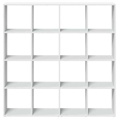 Book Cabinet White 137,5x29x137,5 cm Engineered Wood