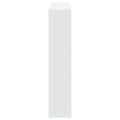 Book Cabinet White 137,5x29x137,5 cm Engineered Wood