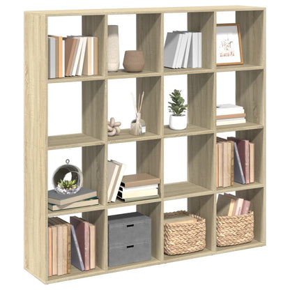 Book Cabinet Sonoma Oak 137,5x29x137,5 cm Engineered Wood
