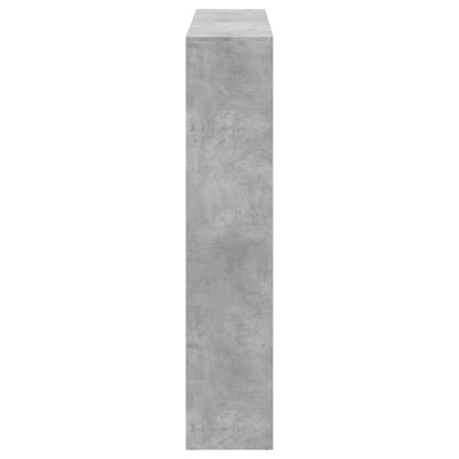 Book Cabinet Concrete Grey 137,5x29x137,5 cm Engineered Wood