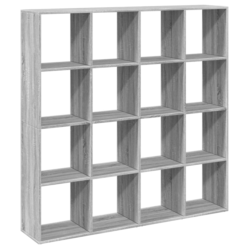 Book Cabinet Grey Sonoma 137,5x29x137,5 cm Engineered Wood