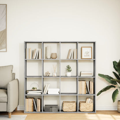 Book Cabinet Grey Sonoma 137,5x29x137,5 cm Engineered Wood