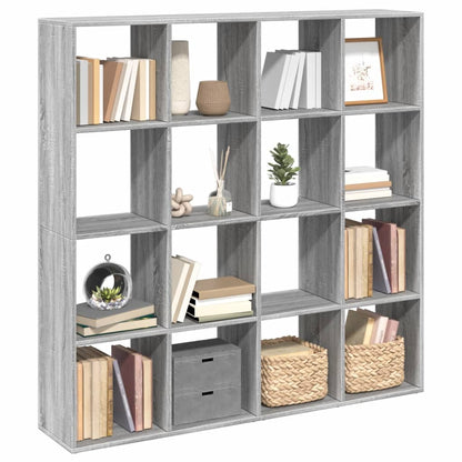 Book Cabinet Grey Sonoma 137,5x29x137,5 cm Engineered Wood