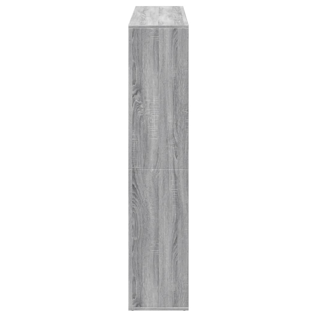 Book Cabinet Grey Sonoma 137,5x29x137,5 cm Engineered Wood